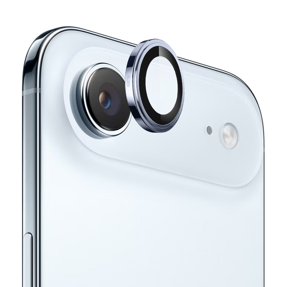 Капак за iPhone 17 Air - Blueo Sapphire Crystal Sapphire Original Lens Glass - Светлосин
