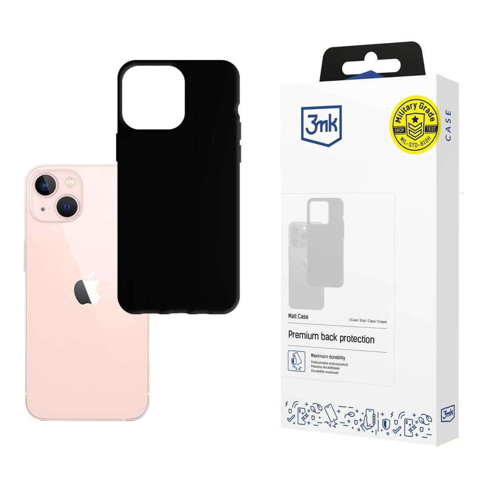 Калъф за iPhone 14 - 3mk Matt Case - Черен