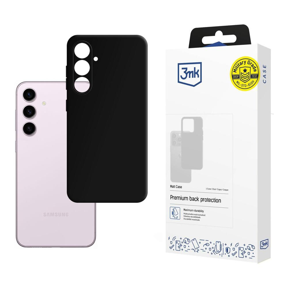 Калъф за Samsung Galaxy S24 - 3mk Matt Case - Черен