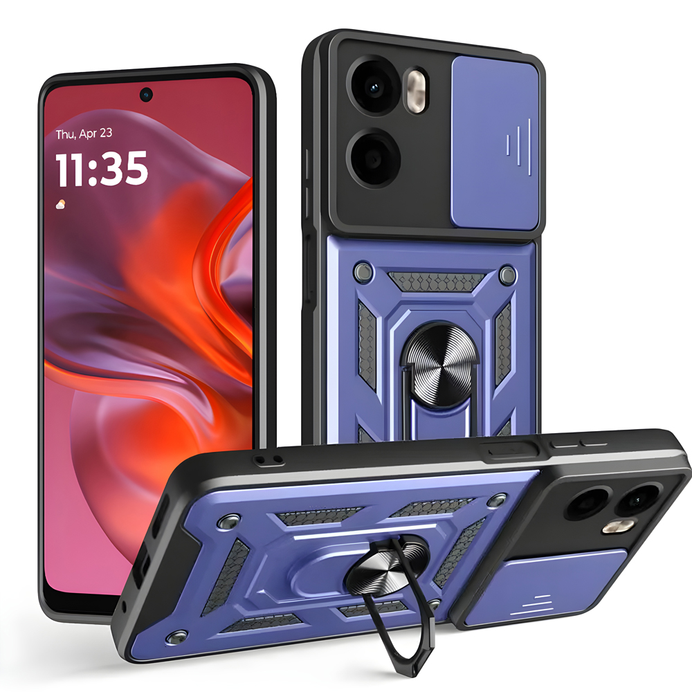 Калъф за Motorola Moto Moto G05 / E15 - Techsuit CamShield Series - Син