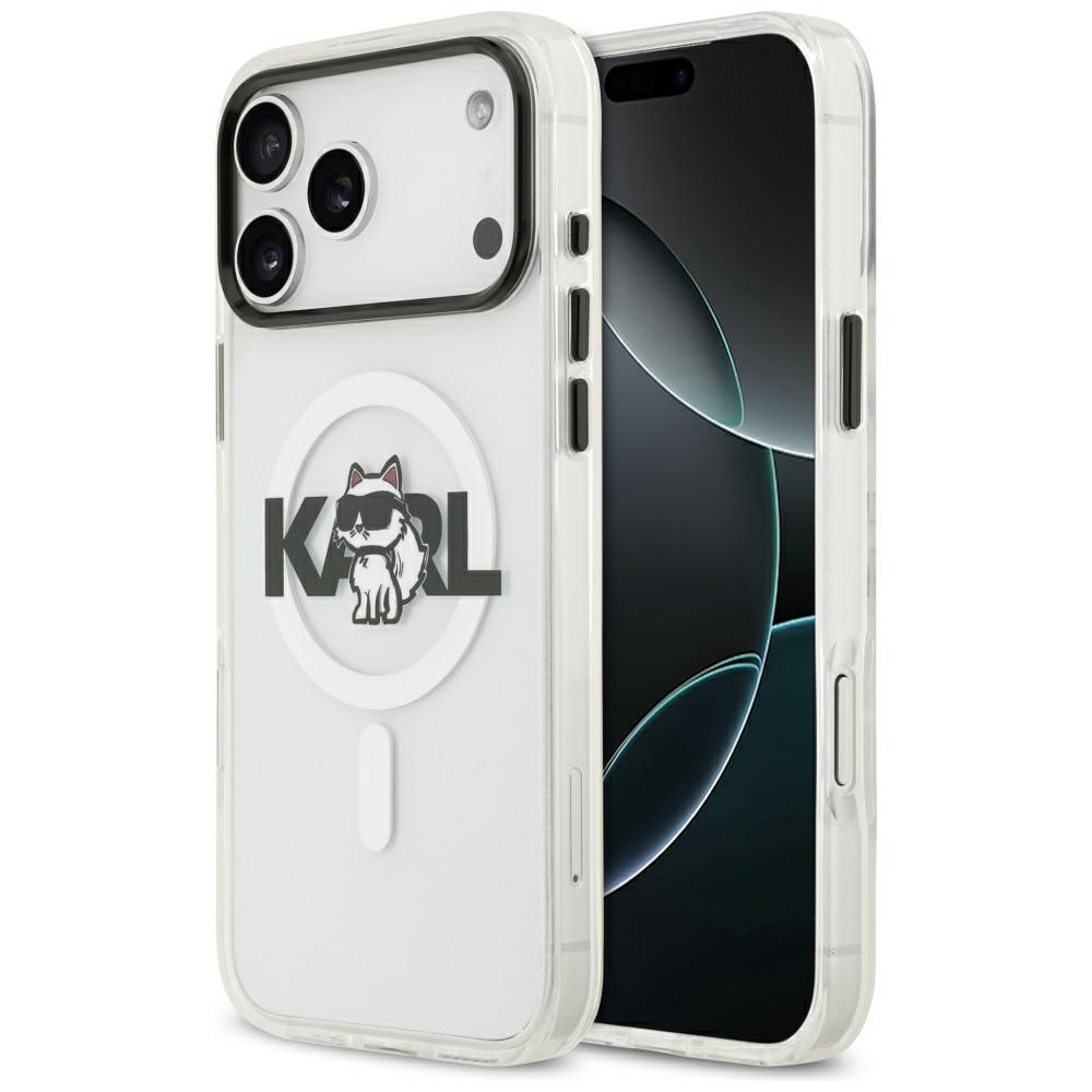Калъф за iPhone 17 Pro - Karl Lagerfeld IML MagSafe (KLHMP17LHGHGCHGKBT) - Crossbody Karl Head