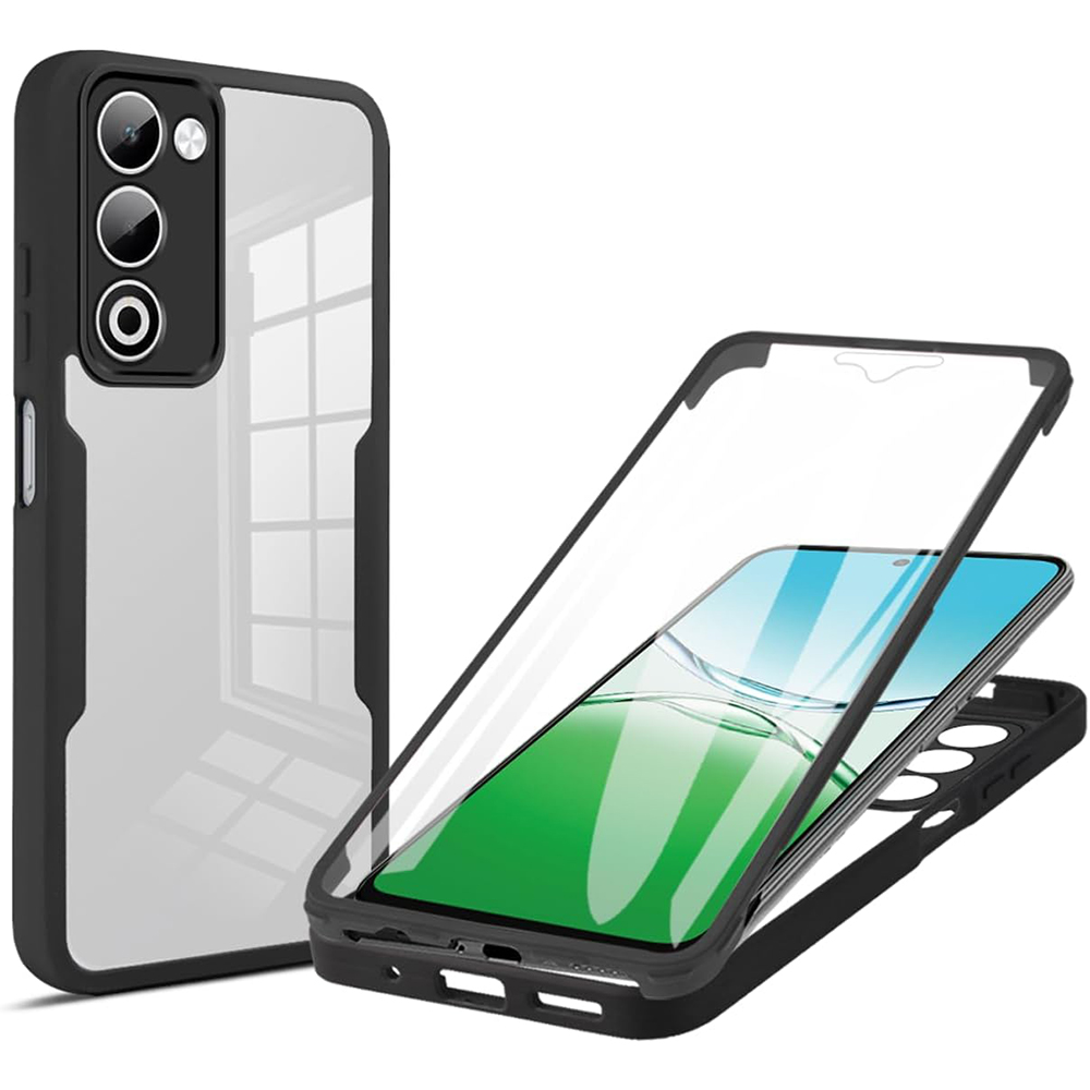 Калъф за Oppo A5 4G / A5 5G + капак - Techsuit ColorVerse 360 Series - Черен