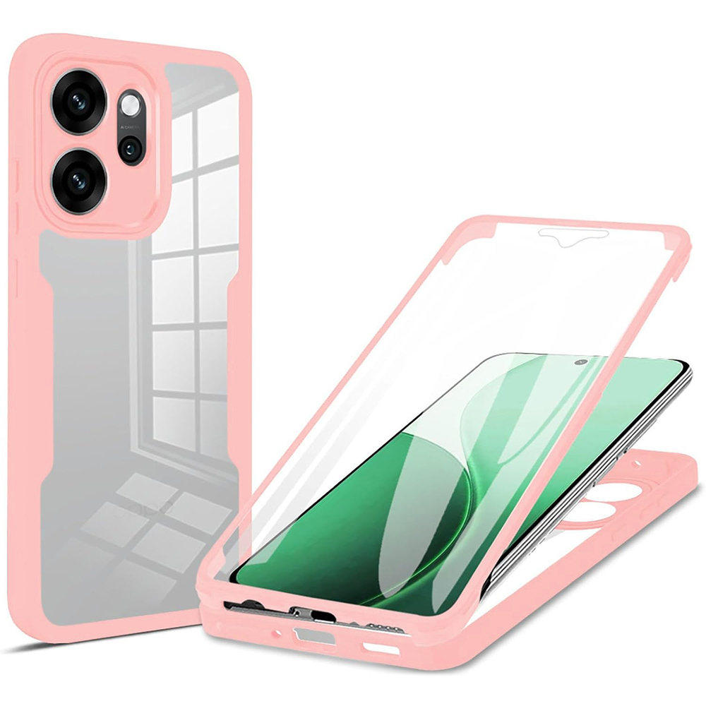 Калъф за Oppo Reno14 F / Reno14 FS 5G + капак - Techsuit ColorVerse 360 Series - Розов