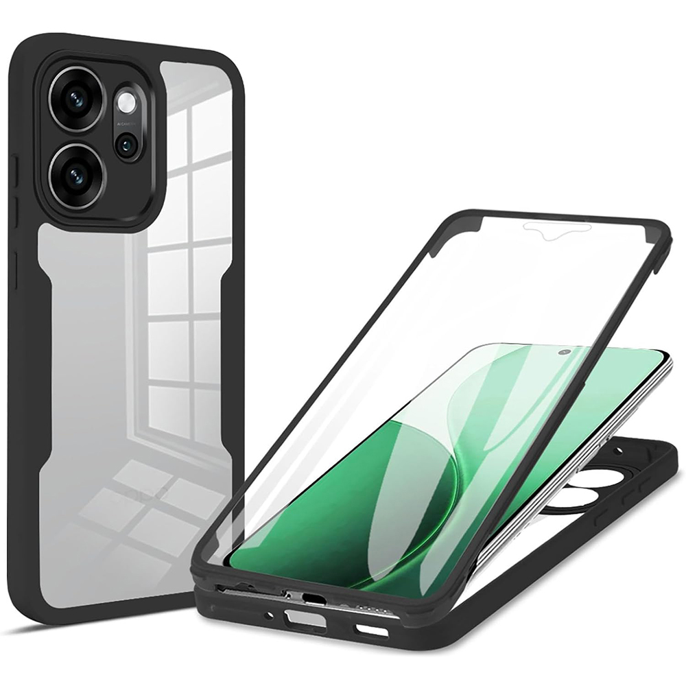 Калъф за Oppo Reno14 F / Reno14 FS 5G + калъф - Techsuit ColorVerse 360 Series - Черен
