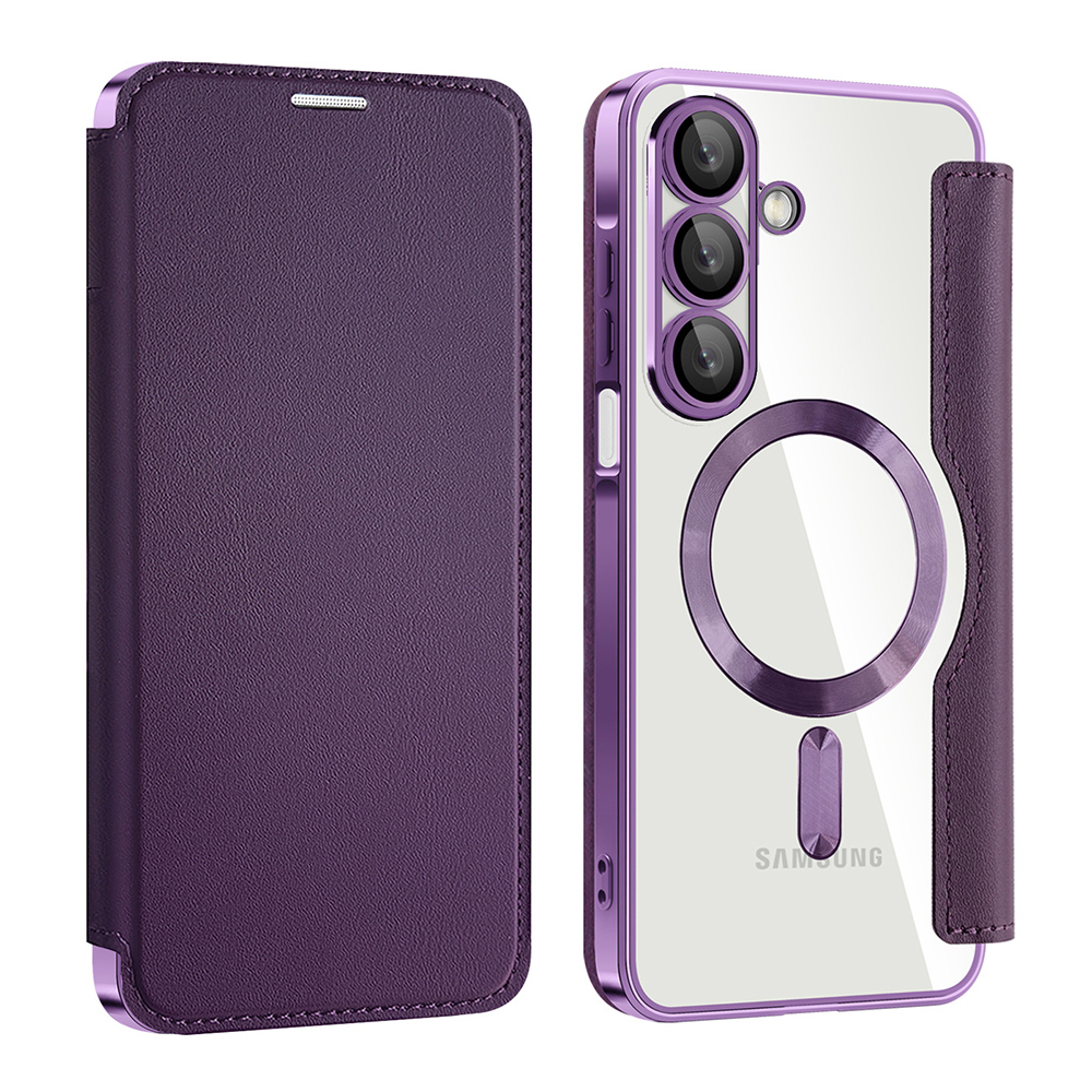 Калъф за Samsung Galaxy A17 5G / A17 4G / M17 / F17 - Techsuit SmartMag Book Case - Лилав