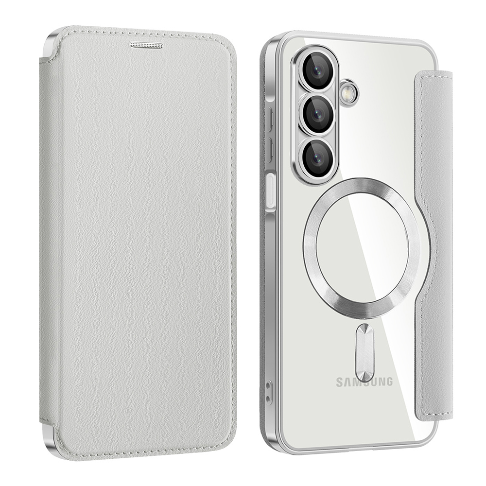 Калъф за Samsung Galaxy A17 5G / A17 4G / M17 / F17 - Techsuit SmartMag Book Case - Сив