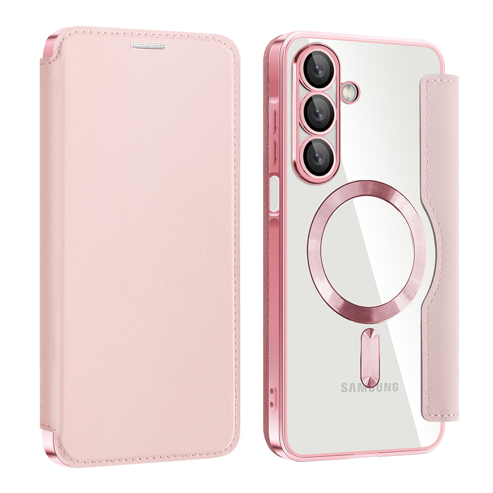 Калъф за Samsung Galaxy A17 5G / A17 4G / M17 / F17 - Techsuit SmartMag Book Case - Розов