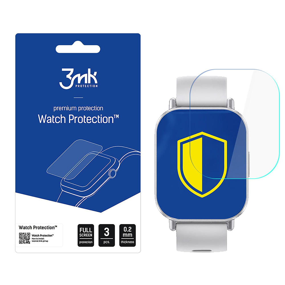 Капак за Xiaomi Redmi Watch 5 Active (комплект 3) - 3mk FlexibleGlass - Прозрачен