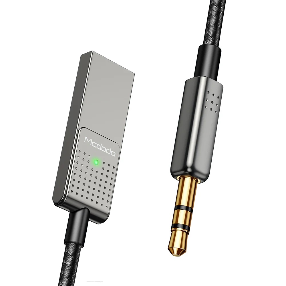 USB към 3,5 мм жак 3,5 мм найлонов кабел, 1,7 м - Mcdodo (CA-8700) - Черен