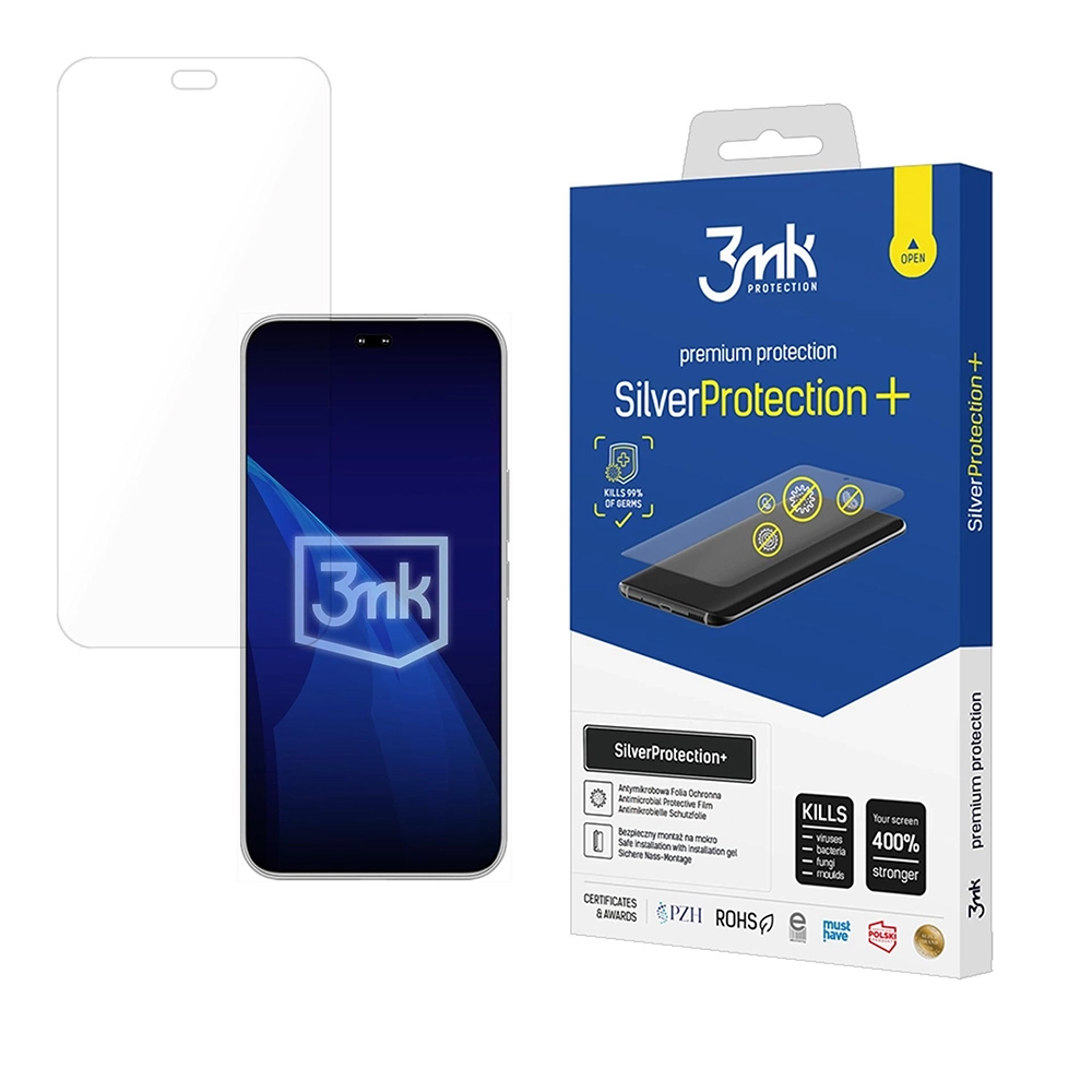 Фолио за Honor 400 Pro - 3mk SilverProtection+ фолио - прозрачно