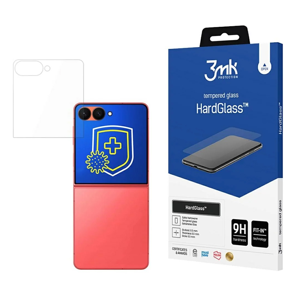 Капак за Samsung Galaxy Z Flip7 - 3mk HardGlass Screen Protector - Прозрачен