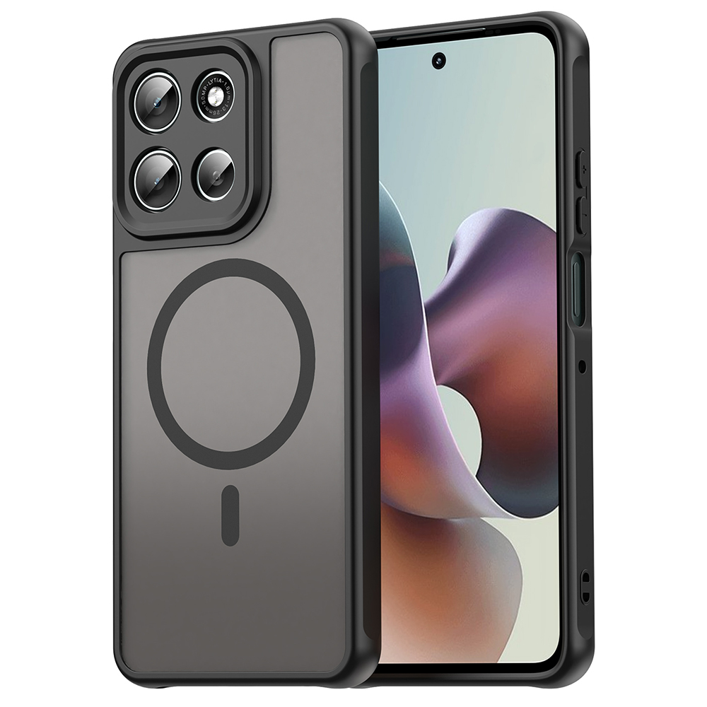 Калъф за Motorola Moto G86 - Techsuit HaloFrost II MagSafe - Черен
