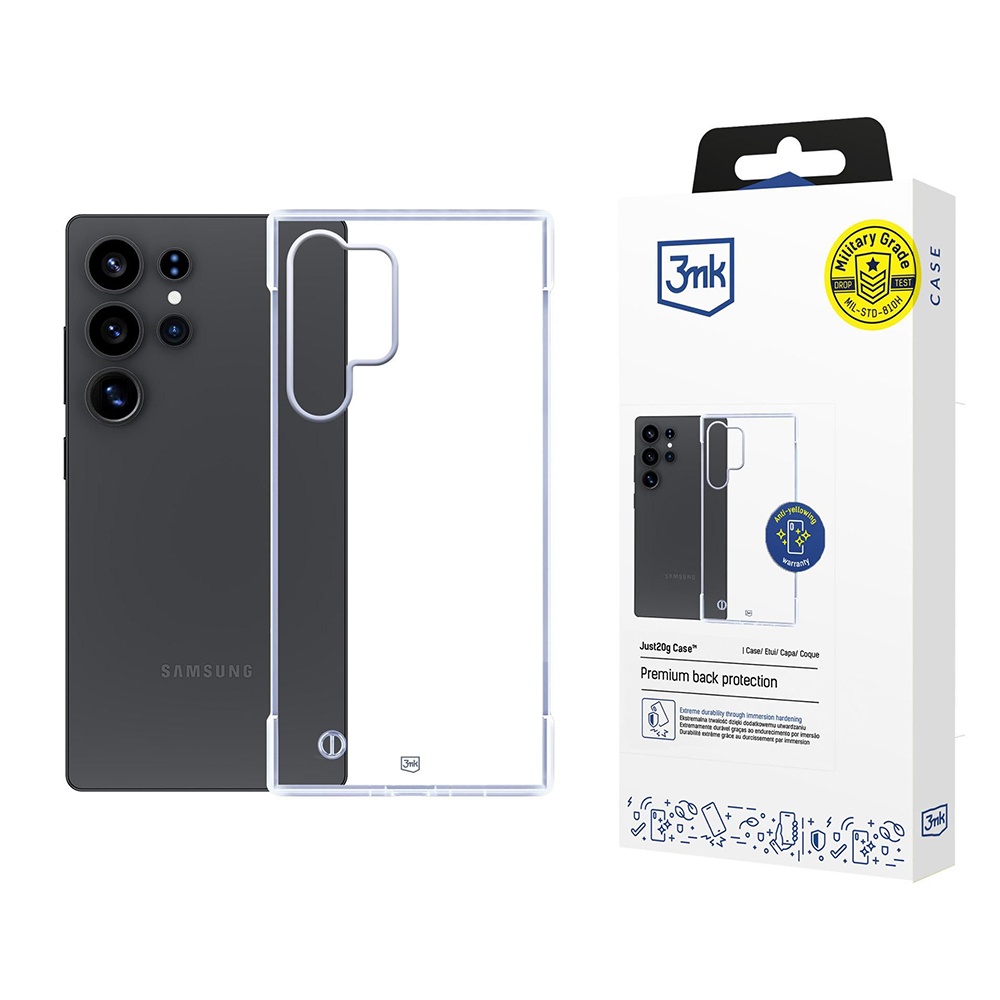 Калъф за Samsung Galaxy S25 Ultra - 3mk Just20g Прозрачен Case - Прозрачен