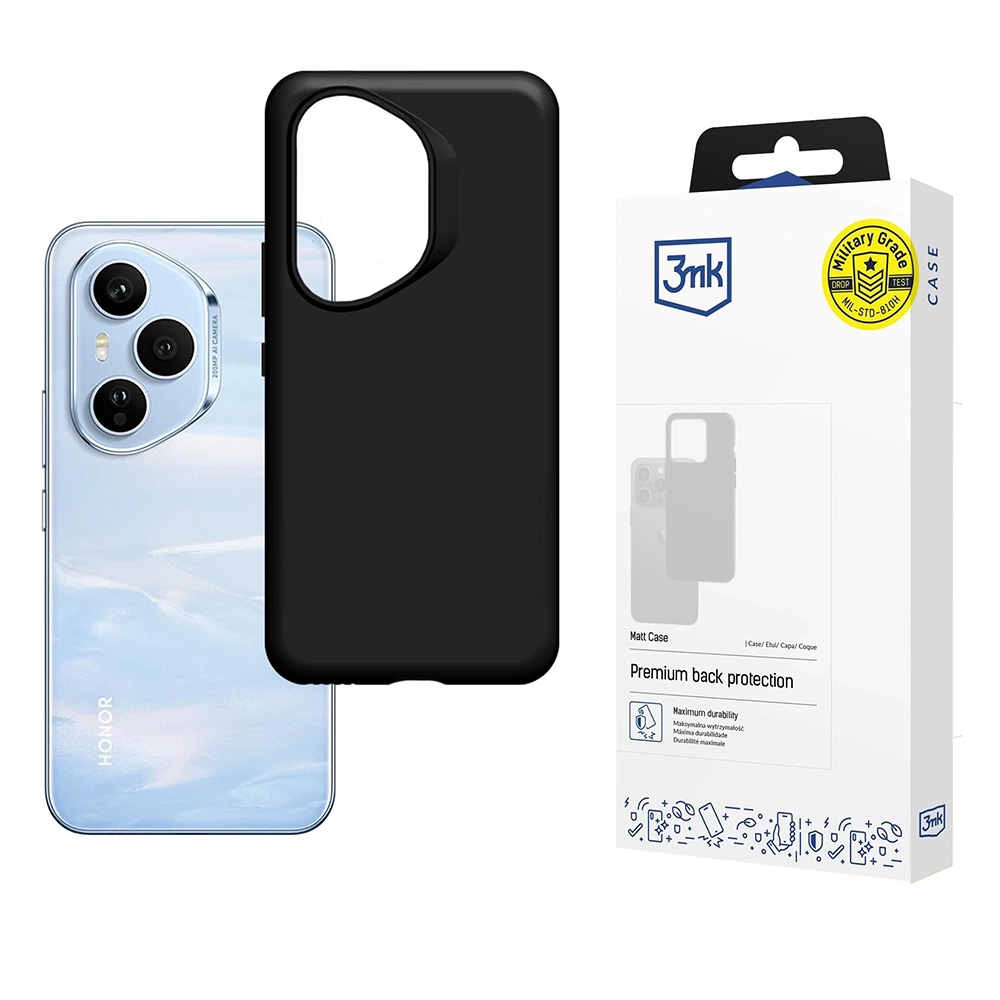 Калъф за Honor 400 Pro - 3mk Matt Case - Черен