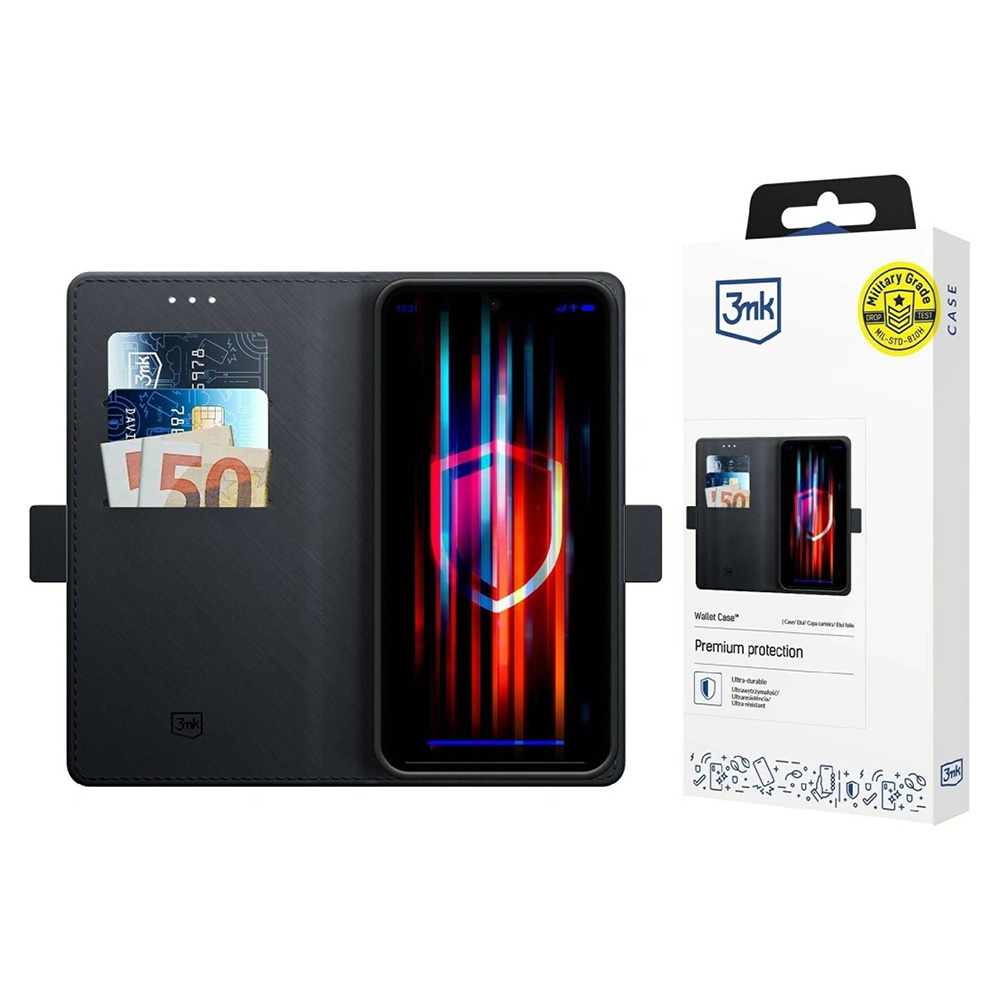 Калъф за Samsung Galaxy A17 5G / A17 4G - 3mk Wallet Case- черен