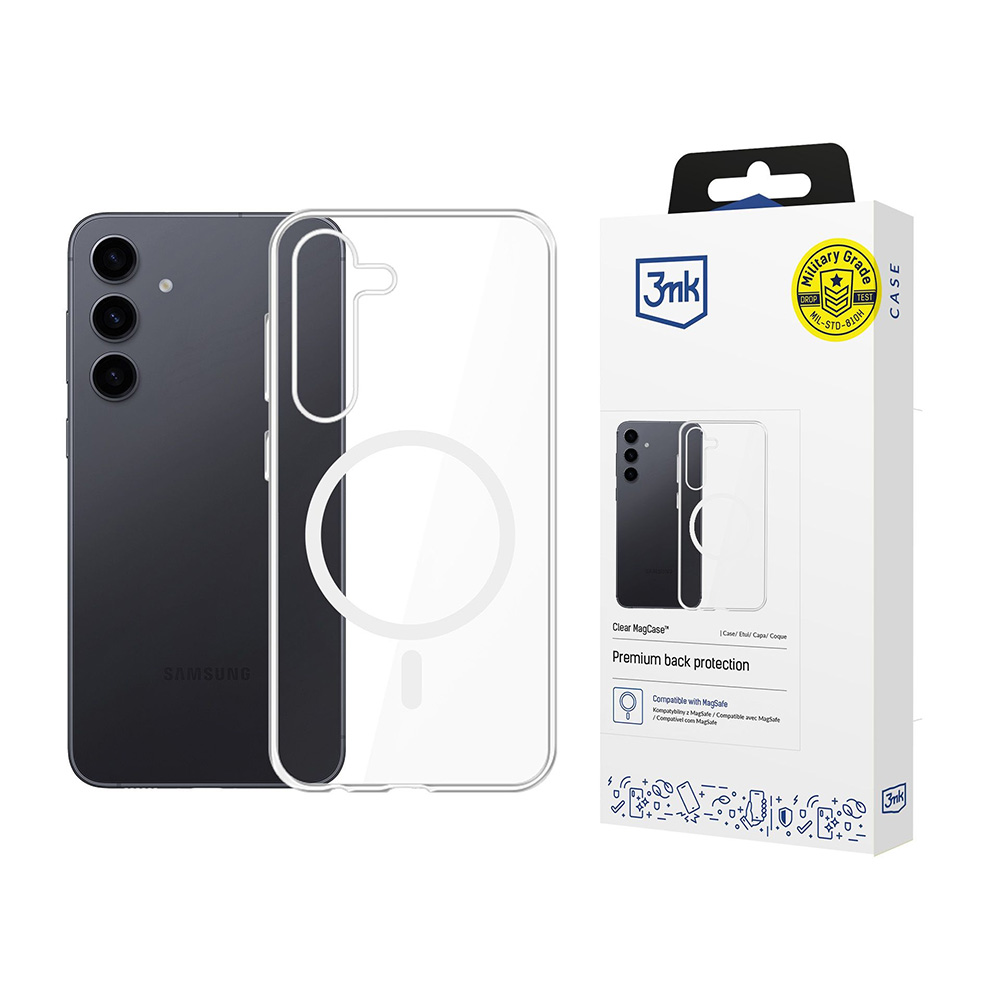 Калъф за Samsung Galaxy S24 - 3mk Прозрачен MagCase - Прозрачен