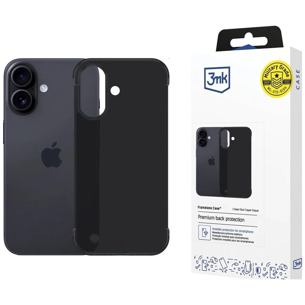 Калъф за iPhone 17 - 3mk Just20g Matt Case - Черен
