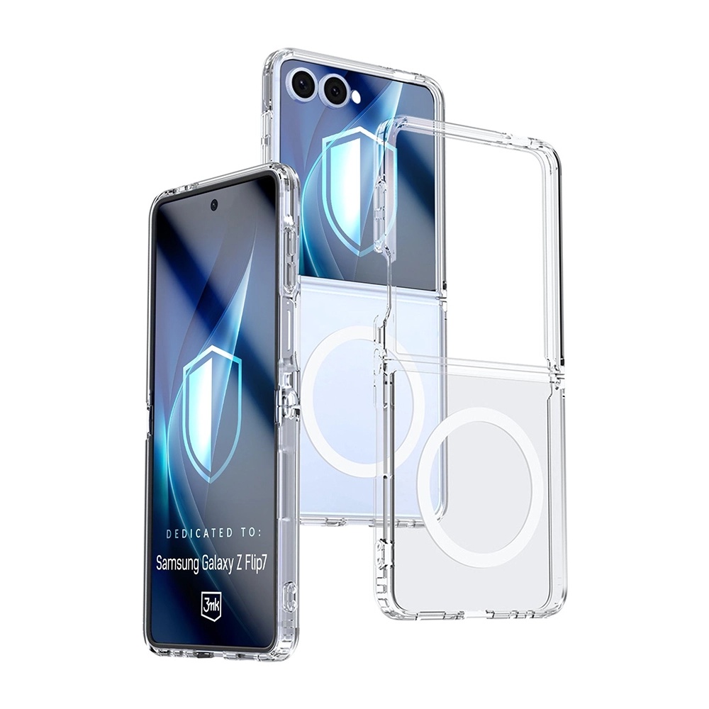 Калъф за Samsung Galaxy Z Flip7 - 3mk Armor MagCase - Прозрачен