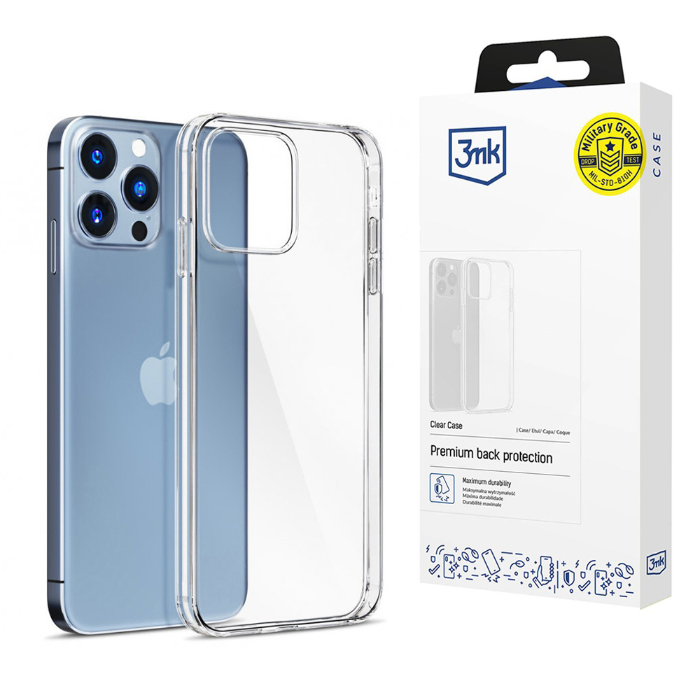 Калъф за iPhone 14 Pro Max - 3mk Прозрачен Case - Прозрачен