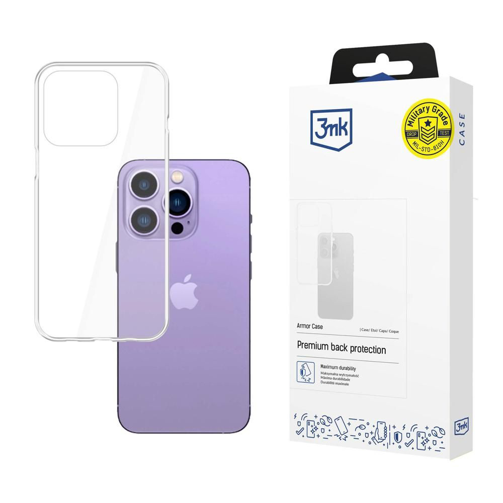 Калъф за iPhone 14 Pro - 3mk Armor Case - Прозрачен