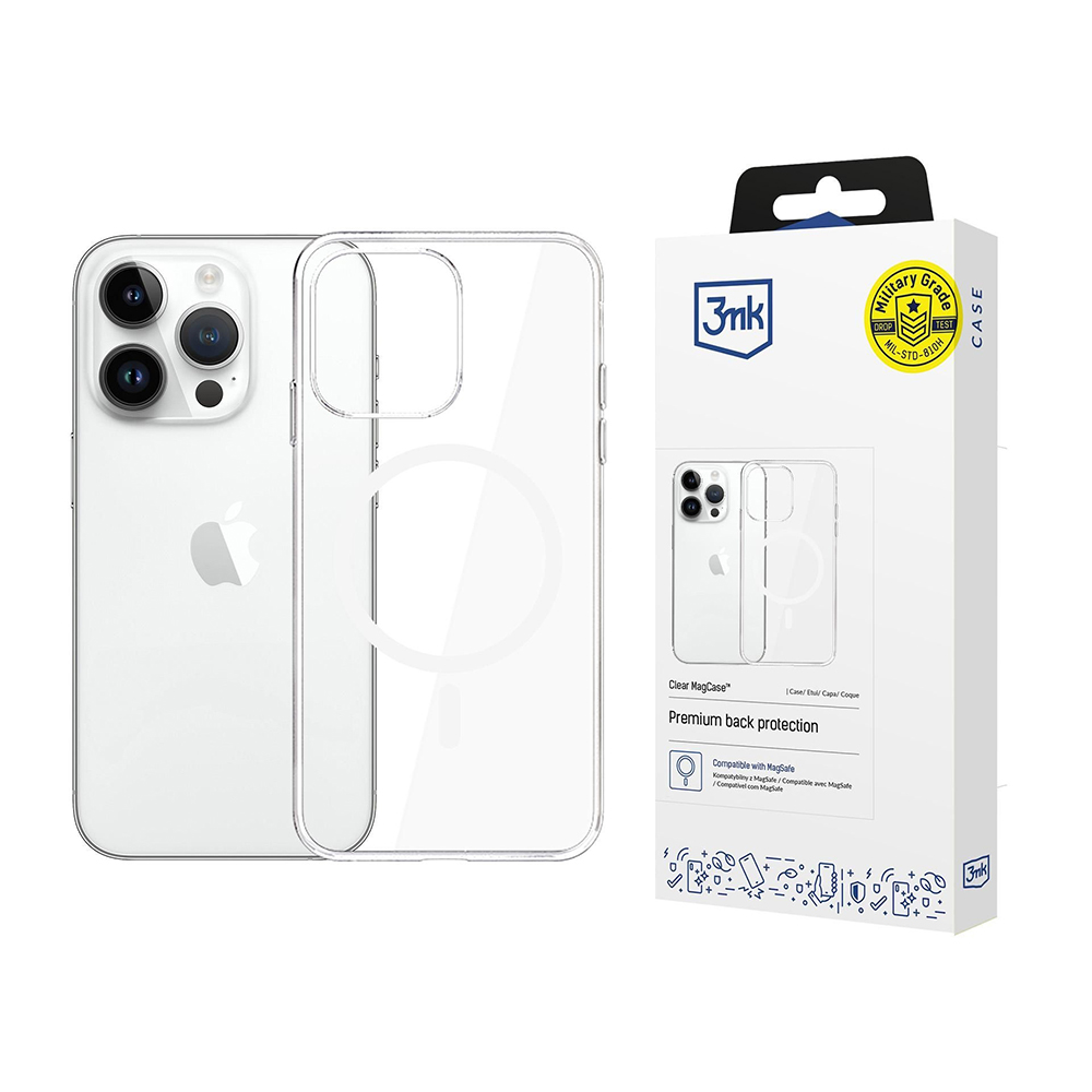 Калъф за iPhone 14 Pro Max - 3mk Прозрачен MagCase - Прозрачен