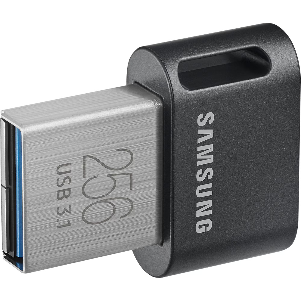 USB Memory Stick, 256GB, 400MB/s - Samsung FIT Plus (MUF-256AB/APC) - Сив