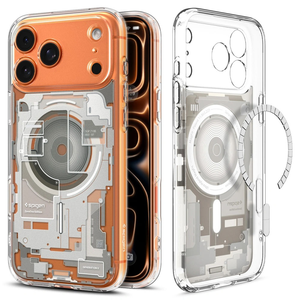 Калъф за iPhone 17 Pro - Spigen Ultra Hybrid Zero One MagSafe (ACS10352) - Естествен титан