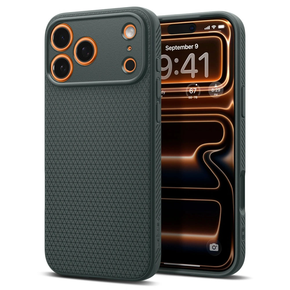 Калъф за iPhone 17 Pro - Spigen Liquid Air (ACS10333) - Abyss Зелен