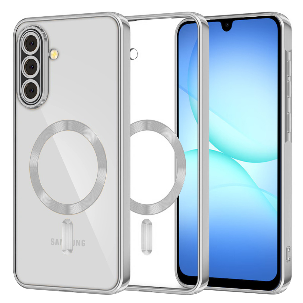 Калъф за Samsung Galaxy A17 5G / A17 4G / M17 / F17 - Techsuit Luxury Crystal MagSafe - Сребрист