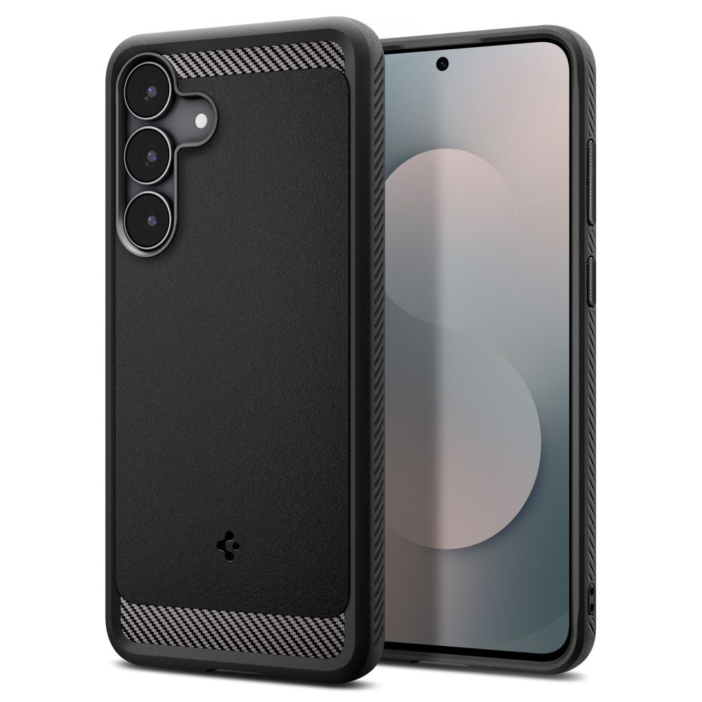 Калъф за Samsung Galaxy S25 FE - Spigen Rugged Armor (ACS10025) - Черен мат