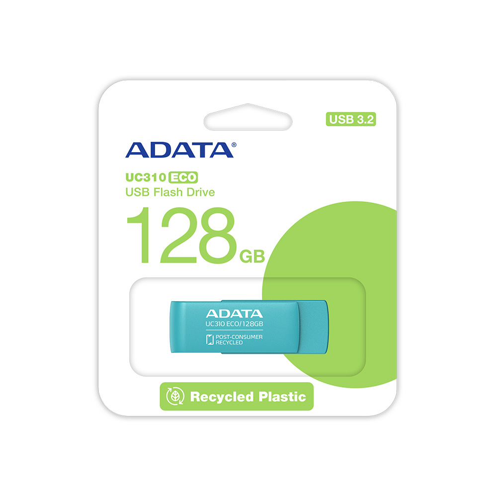 Memory Stick 128GB, USB 3.2 - Adata (UC310E-128G-RGN) - Син