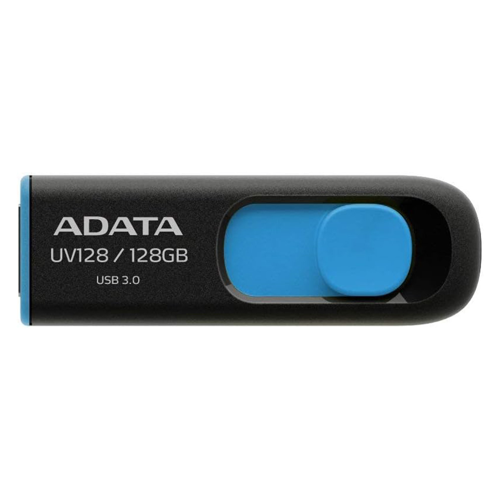 Memory Stick 128GB, USB, 100MB/s - Adata UV128 (AUV128-128G-RBE) - Черен