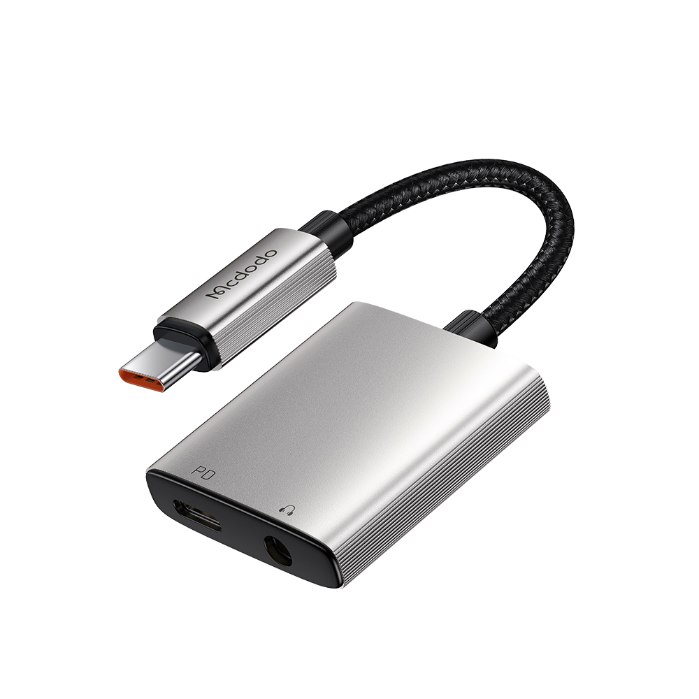 Адаптер Type-C, DC, High Resolution Audio, PD60W - Mcdodo (CA-5050) - Сив