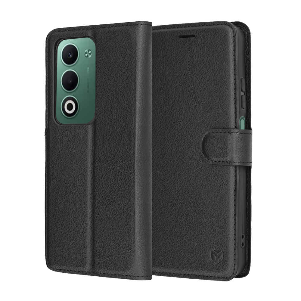 Калъф за Oppo A5 4G / A5 5G - Techsuit Leather Folio - Черен
