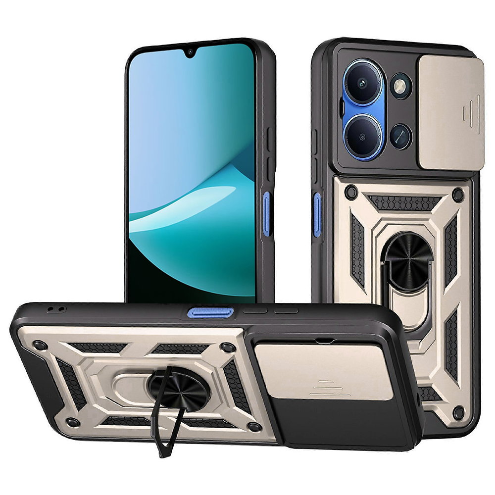 Калъф за Xiaomi Redmi 15C 4G / Redmi 15C 5G - Techsuit CamShield Series - златен