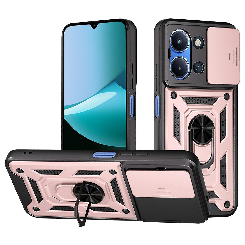 Калъф за Xiaomi Redmi 15C 4G / Redmi 15C 5G - Techsuit CamShield Series - Розово злато