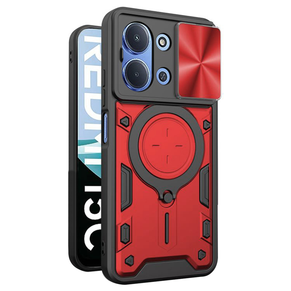 Калъф за Xiaomi Redmi 15C 4G / Redmi 15C 5G - Techsuit CamGuard Pro - Червен
