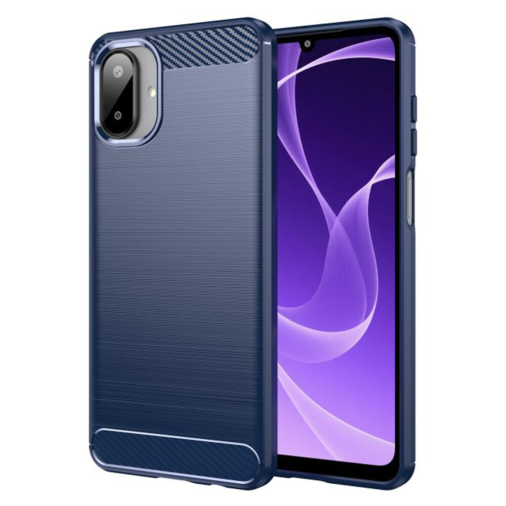 Калъф за Samsung Galaxy A07 4G - Techsuit Carbon Silicone - Син