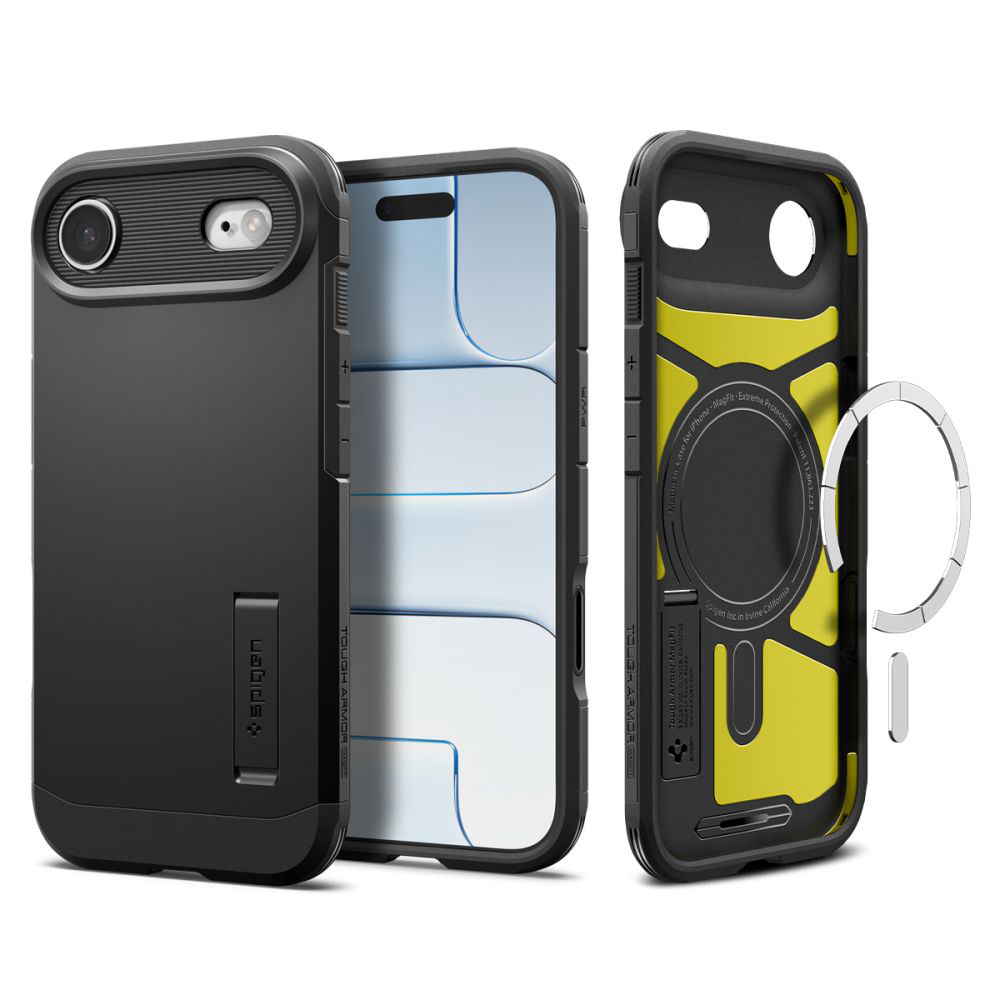 Калъф за iPhone 17 Air - Spigen Tough Armor "T" MagSafe (ACS10324) - Черен