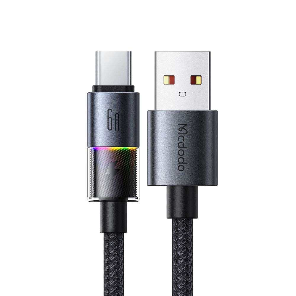 Кабел, USB-A към USB-C, 6A, 1.2m - Mcdodo (CA-8180) - Черен