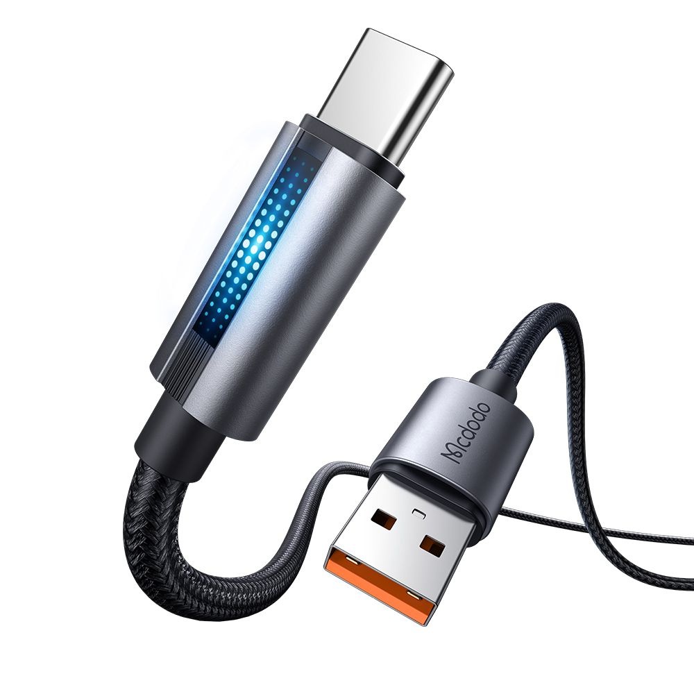 Кабел, USB-A към USB-C, 100W, 6A, 1.2m - Mcdodo (CA-5180) - Черен