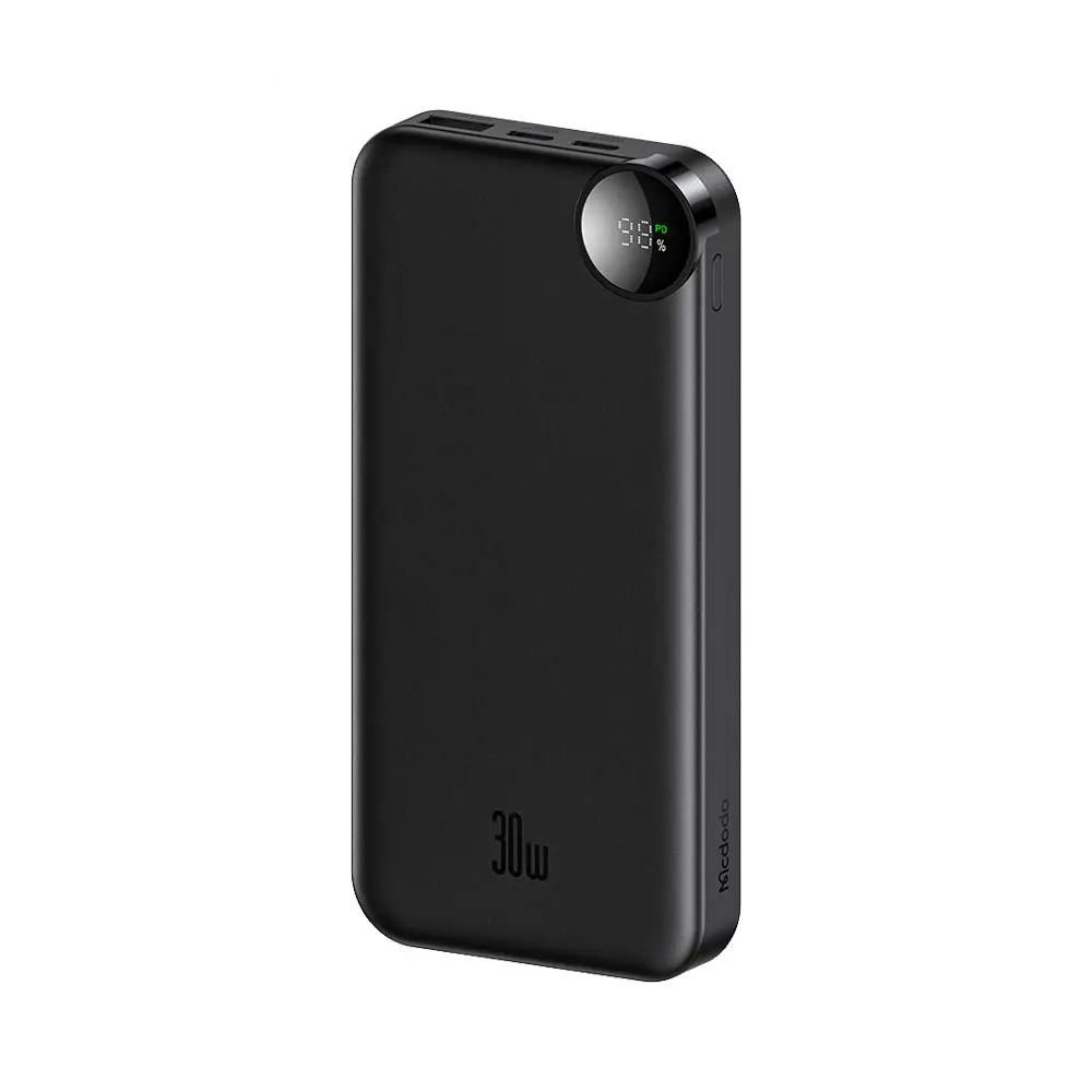 Външен пакет батерии, 10000 mAh, 30 W, LED дисплей, USB, 2x Type-C - Mcdodo (MC-3850) - Черен