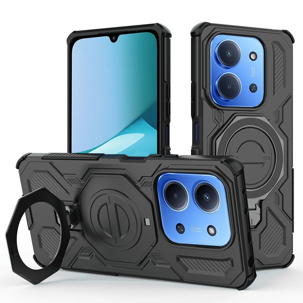 Калъф за Xiaomi Redmi 15C 4G / Redmi 15C 5G / Poco C85 4G - Techsuit Carbon Shield PRO - Черен