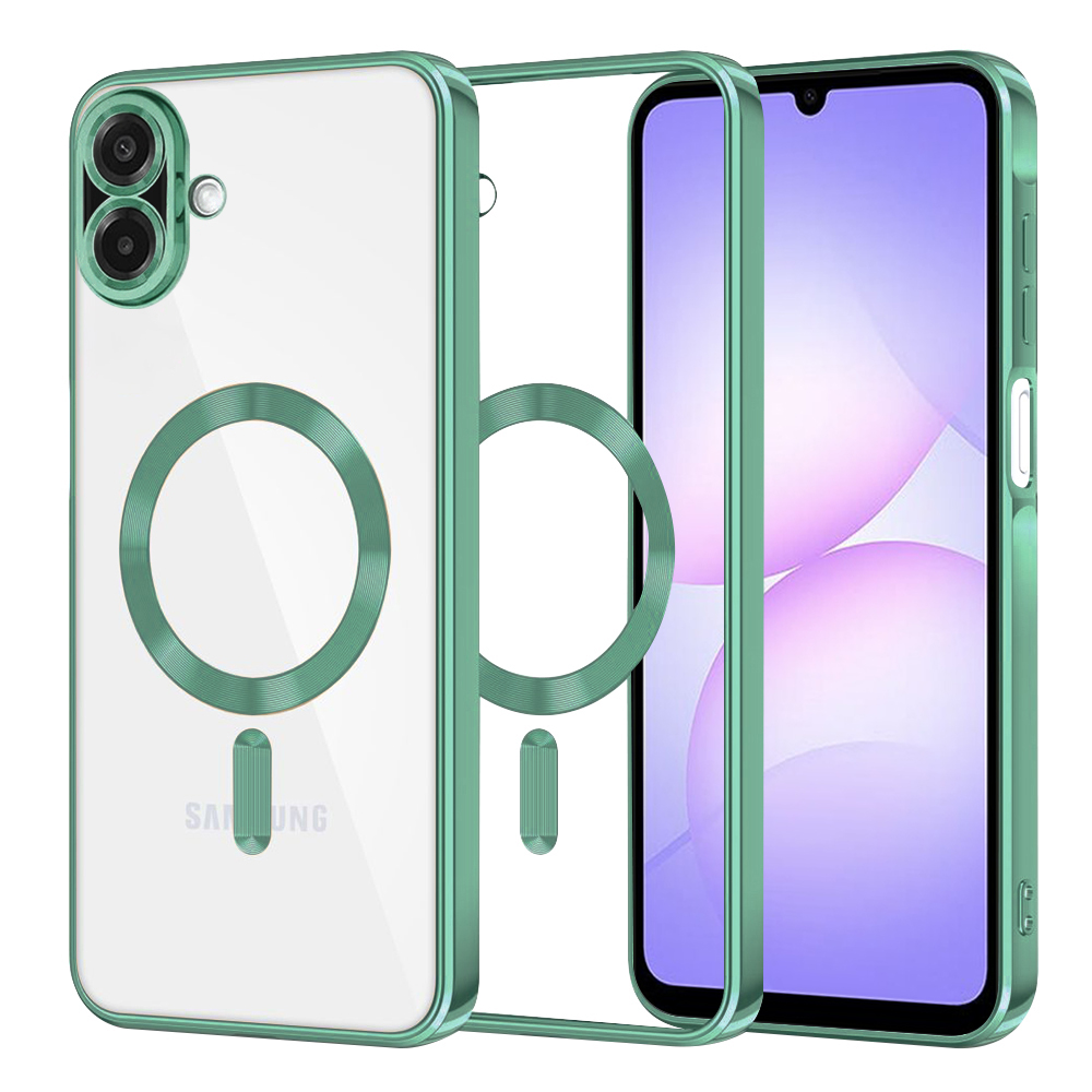 Калъф за Samsung Galaxy A07 4G - Techsuit Luxury Crystal MagSafe - Светлозелен