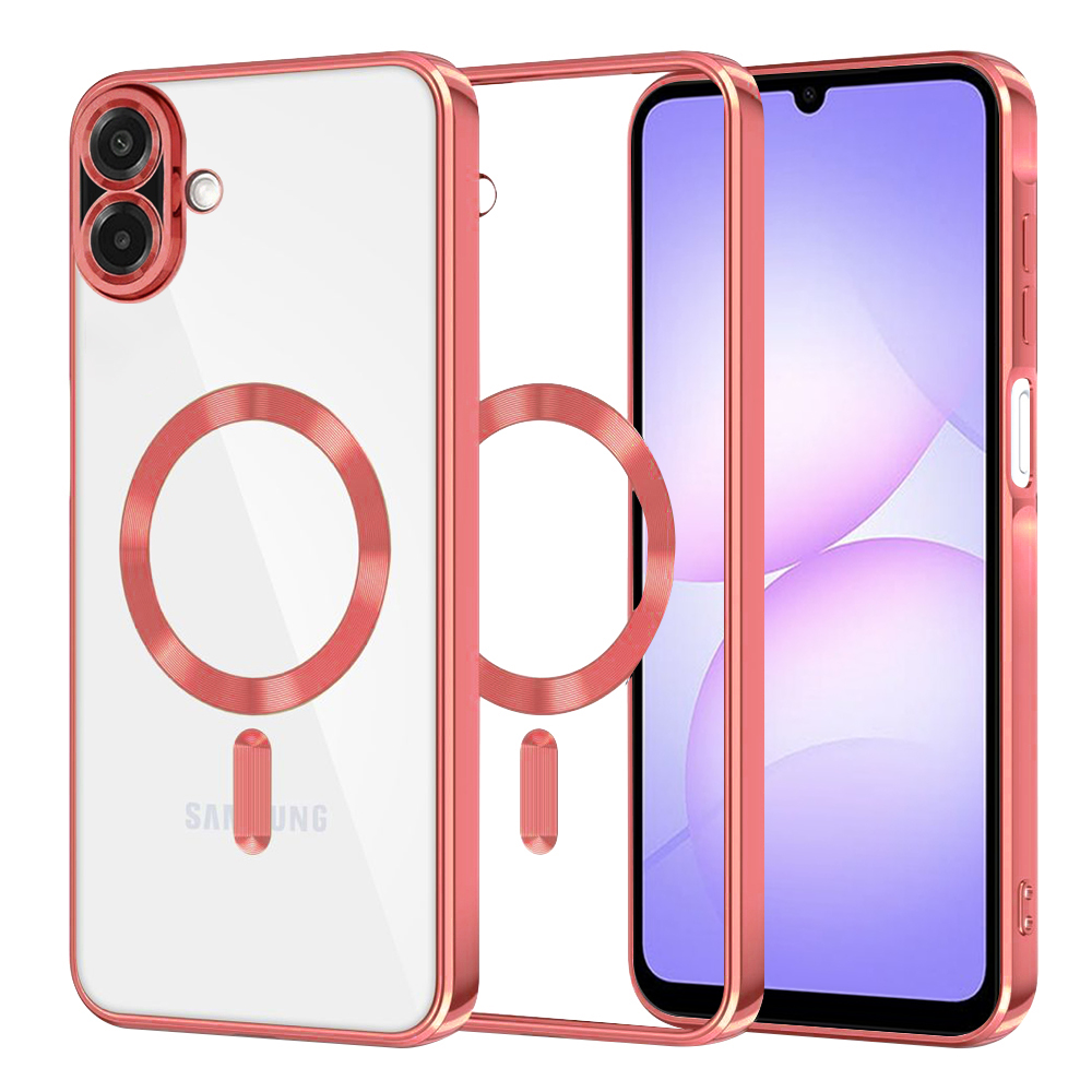 Калъф за Samsung Galaxy A07 4G - Techsuit Luxury Crystal MagSafe - Червен