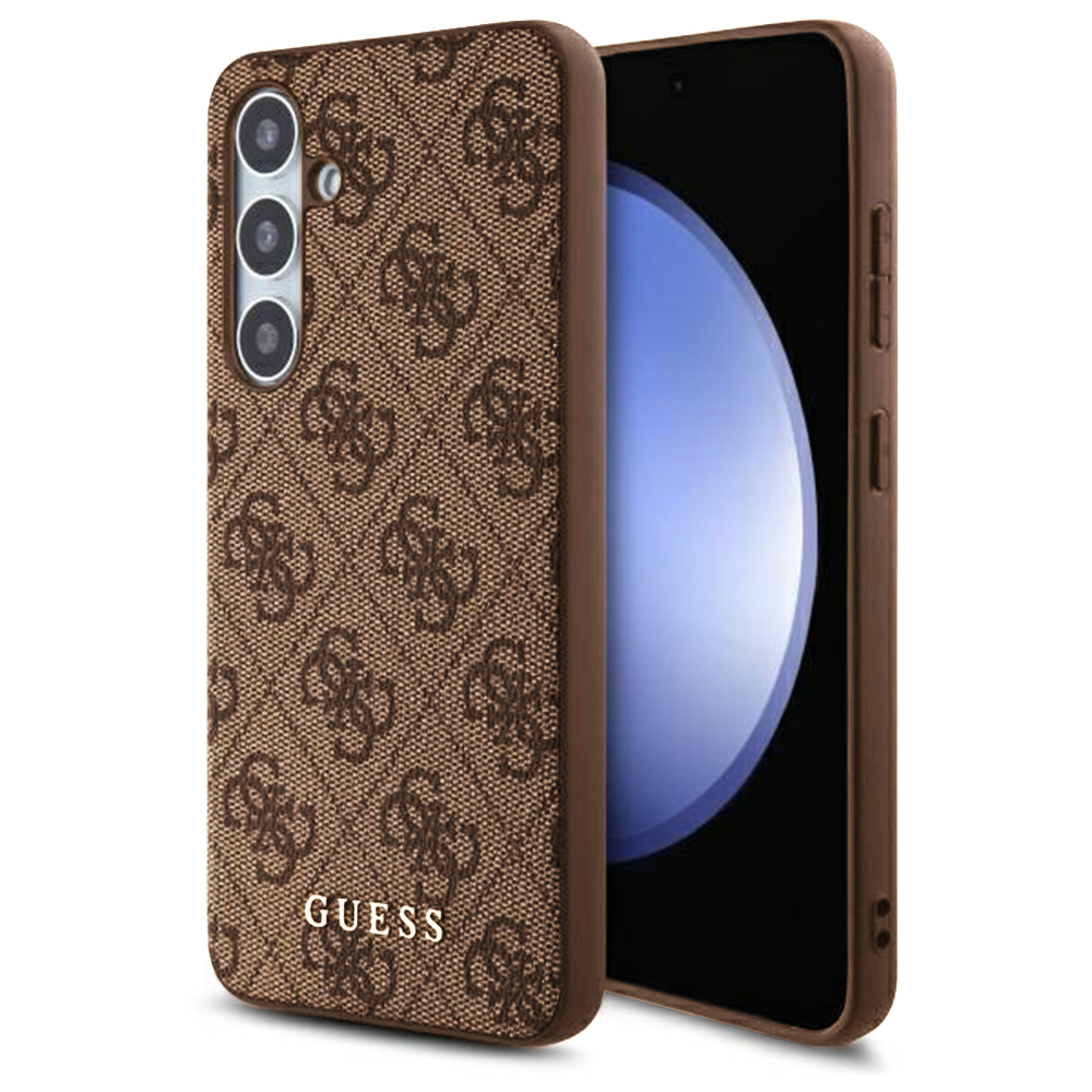 Калъф за Samsung Galaxy S24 FE - Guess Hardcase 4G Classic (GUHCS24FEG4GFBR) - Кафяв