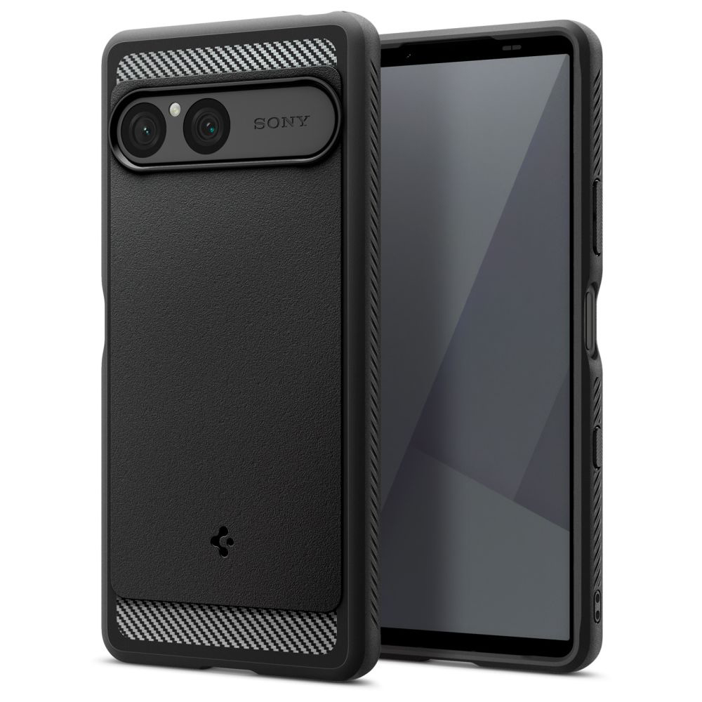 Калъф за Sony Xperia 10 VII - Spigen Rugged Armor (ACS09592) - Черен