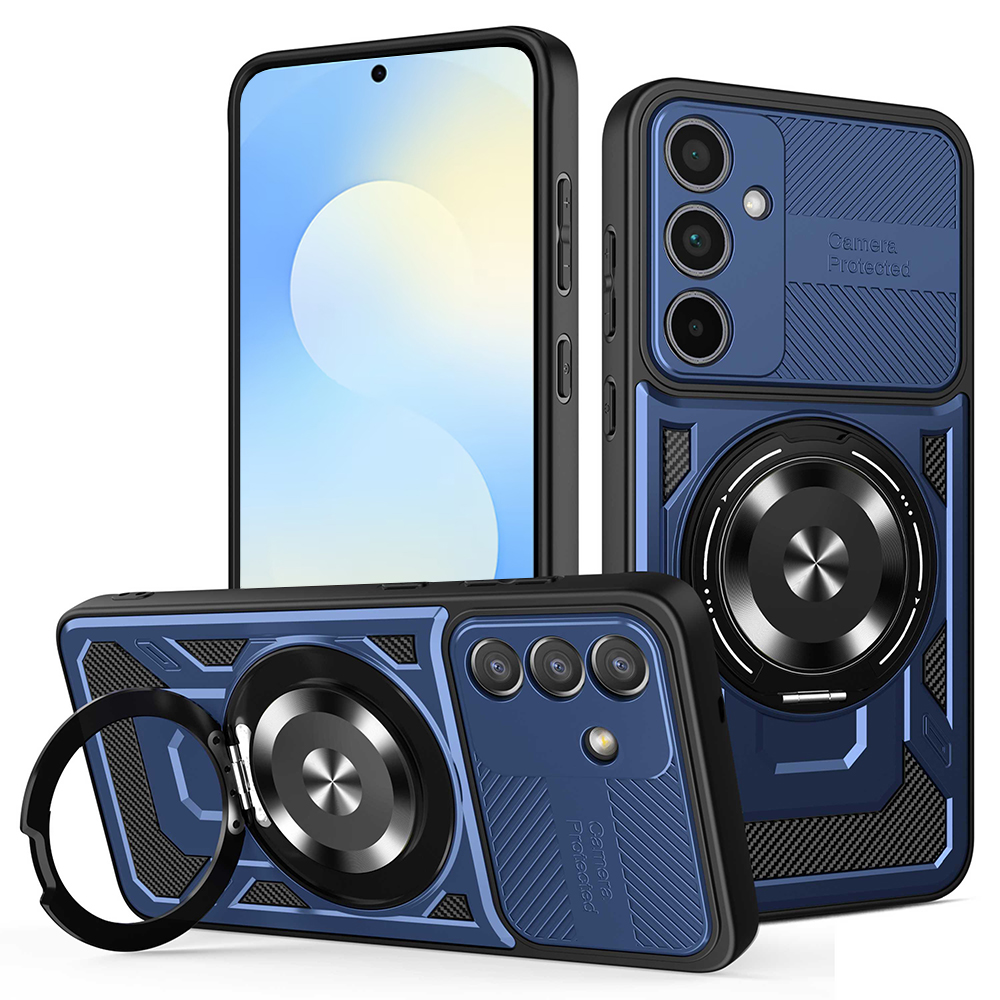Калъф за Samsung Galaxy S25 FE - Techsuit RuggedCam - Син