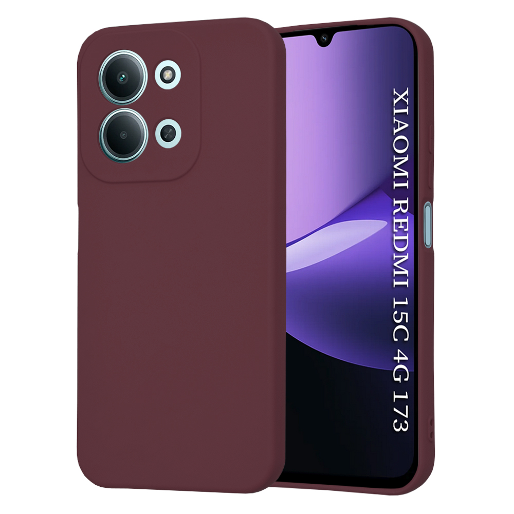 Калъф за Xiaomi Redmi 15C 4G / Redmi 15C 5G - Techsuit SoftFlex - Plum Червен