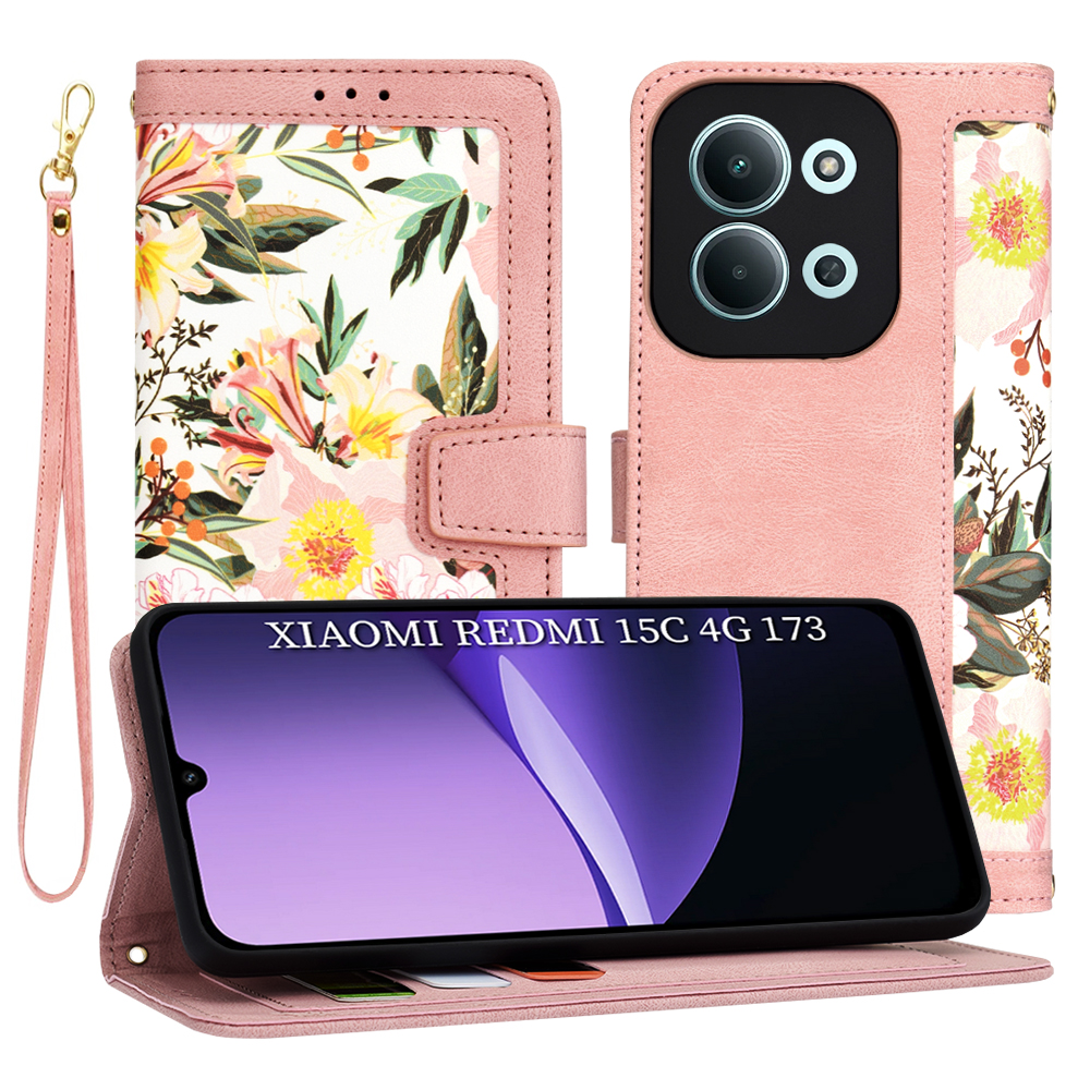 Калъф за Xiaomi Redmi 15C 4G / Redmi 15C 5G - Techsuit FlipCraft - Sweetheart Розов
